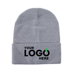 Custom Embroidered Unbranded Long Knit Beanie with Logo