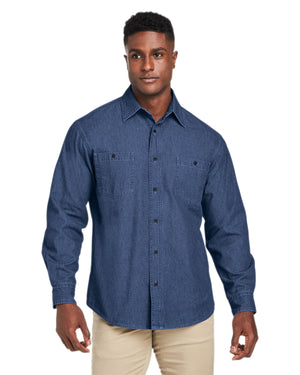 Harriton m540 Men's Denim Shirt-Jacket - 