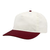 The Game GB523 Twill 5 Panel 2 Tone Cap – Garment Washed Snapback