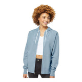 Independent Trading Co AFX90UNZ Unisex Lightweight Full-Zip Hooded Sweatshirt