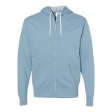 Independent Trading Co AFX90UNZ Unisex Lightweight Full-Zip Hooded Sweatshirt