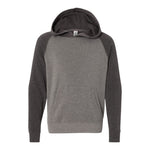 Independent Trading Co PRM15YSB Youth Lightweight Special Blend Raglan Hooded Sweatshirt