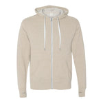 Independent Trading Co PRM90HTZ Unisex Heathered French Terry Full-Zip Hooded Sweatshirt