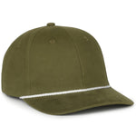 Outdoor Cap OC602 Mid Crown Structured Cap with Rope, Rope Hat