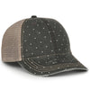 Outdoor Cap OC801P Printed Distressed Tea-Stained Cap - Stars, Cheetah, or Polka Dot Designs