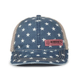 Outdoor Cap OC801P Printed Distressed Tea-Stained Cap - Stars, Cheetah, or Polka Dot Designs