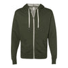 Independent Trading Co PRM90HTZ Unisex Heathered French Terry Full-Zip Hooded Sweatshirt
