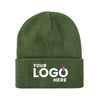 Custom Embroidered Unbranded Long Knit Beanie with Logo
