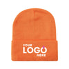 Custom Embroidered Unbranded Long Knit Beanie with Logo