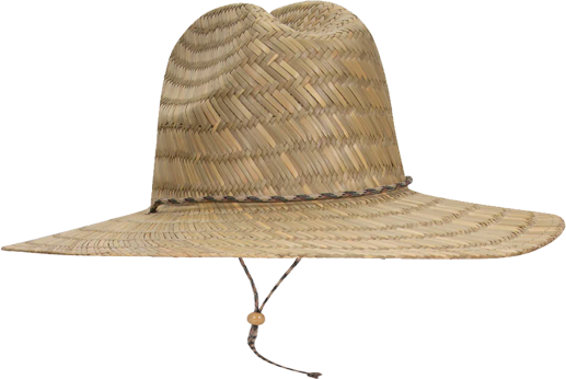 Otto 170-1325 straw hat featuring a wide brim and adjustable chin strap, perfect for outdoor activities and sun protection.