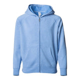 Independent Trading Co PRM15YSBZ Youth Lightweight Special Blend Raglan Zip Hood