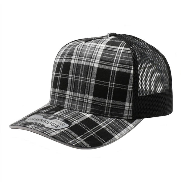 PITBULL PLD11M 5 Panel Plaid Sandwich Meshback