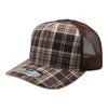 PITBULL PLD11M 5 Panel Plaid Sandwich Meshback