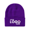 Custom Embroidered Unbranded Long Knit Beanie with Logo