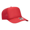 OTTO 39-166 5 Panel High Crown Circle Mesh Back Trucker Hat