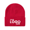 Custom Embroidered Unbranded Long Knit Beanie with Logo