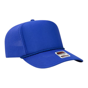 OTTO 39-166 5 Panel High Crown Circle Mesh Back Trucker Hat - 