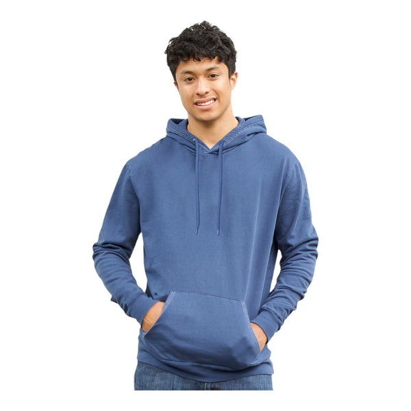 Royal Apparel Unisex Vintage Pigment-Dyed Fleece Pullover Hoodie – Style 13555PD Made in USA