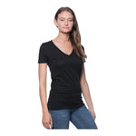 Royal Apparel Women’s 50/50 Blend V-Neck T-Shirt – Style 17030W Made in USA