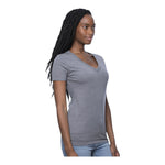 Royal Apparel Women’s 50/50 Blend V-Neck T-Shirt – Style 17030W Made in USA
