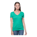 Royal Apparel Women’s 50/50 Blend V-Neck T-Shirt – Style 17030W Made in USA