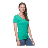 Royal Apparel Women’s 50/50 Blend V-Neck T-Shirt – Style 17030W Made in USA