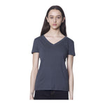 Royal Apparel Women’s 50/50 Blend V-Neck T-Shirt – Style 17030W Made in USA