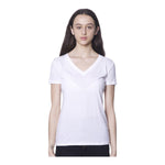 Royal Apparel Women’s 50/50 Blend V-Neck T-Shirt – Style 17030W Made in USA