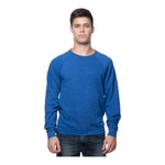Royal Apparel Unisex Triblend Fleece Raglan Crewneck Sweatshirt – Style 25059 Made in USA