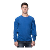 Royal Apparel Unisex Triblend Fleece Raglan Crewneck Sweatshirt – Style 25059 Made in USA