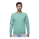 Royal Apparel Unisex Triblend Fleece Raglan Crewneck Sweatshirt – Style 25059 Made in USA