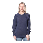 Royal Apparel Unisex Triblend Fleece Raglan Crewneck Sweatshirt – Style 25059 Made in USA