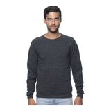 Royal Apparel Unisex Triblend Fleece Raglan Crewneck Sweatshirt – Style 25059 Made in USA
