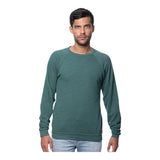Royal Apparel Unisex Triblend Fleece Raglan Crewneck Sweatshirt – Style 25059 Made in USA