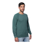 Royal Apparel Unisex Triblend Fleece Raglan Crewneck Sweatshirt – Style 25059 Made in USA