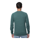 Royal Apparel Unisex Triblend Fleece Raglan Crewneck Sweatshirt – Style 25059 Made in USA