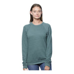 Royal Apparel Unisex Triblend Fleece Raglan Crewneck Sweatshirt – Style 25059 Made in USA