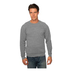 Royal Apparel Unisex Triblend Fleece Raglan Crewneck Sweatshirt – Style 25059 Made in USA