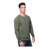 Royal Apparel Unisex Triblend Fleece Raglan Crewneck Sweatshirt – Style 25059 Made in USA