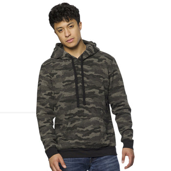 Royal Apparel 25155VCM Unisex Triblend Camo Pullover Hoodie Made in USA