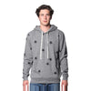 Royal Apparel Unisex Triblend Pullover Hoodie with Star Print – Style 25555VST Made in USA
