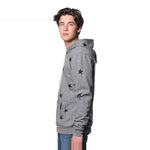 Royal Apparel Unisex Triblend Pullover Hoodie with Star Print – Style 25555VST Made in USA