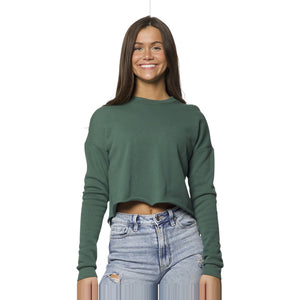 Royal Apparel Women's Fashion Fleece Crop Sweatshirt – Style 3112 Made in USA - 
