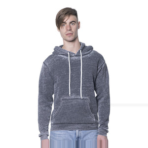 Royal Apparel 3355BO Unisex Burnout Fleece Pullover Hoodie Made in USA - 