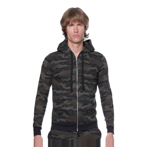 Royal Apparel Unisex Camo Fleece Full-Zip Hoodie – Style 3510CMO Made in USA - 