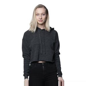 Royal Apparel 37008 Women's Eco Triblend Fleece Cropped Hoodie Made in USA - 