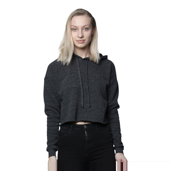 Royal Apparel 37008 Women's Eco Triblend Fleece Cropped Hoodie Made in USA