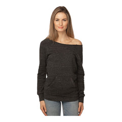 Royal Apparel Women's Eco Triblend Fleece Raglan with Pouch Pocket – Style 37120 Made in USA - 