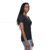 Royal Apparel Women's Viscose Hemp & Organic Cotton V-Neck T-Shirt – Style 64030 Made in USA