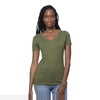 Royal Apparel Women's Viscose Hemp & Organic Cotton V-Neck T-Shirt – Style 64030 Made in USA